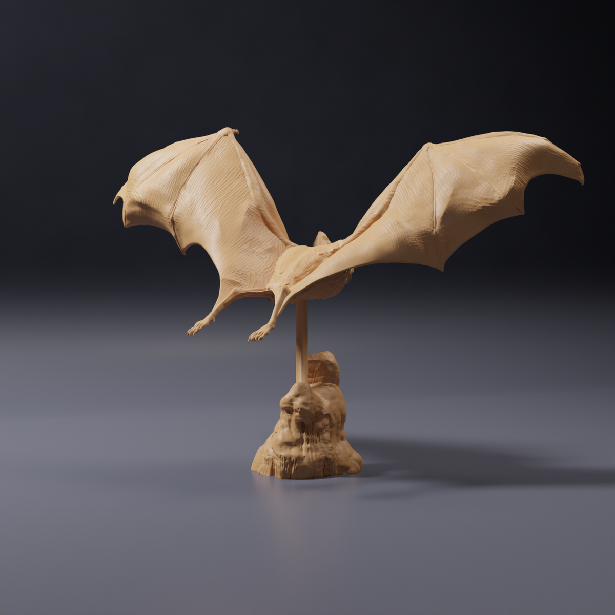 Product photo of animal figure Animal Den Miniatures 5: Bat animal figure: Common vampire bat - flying (26_10_03)