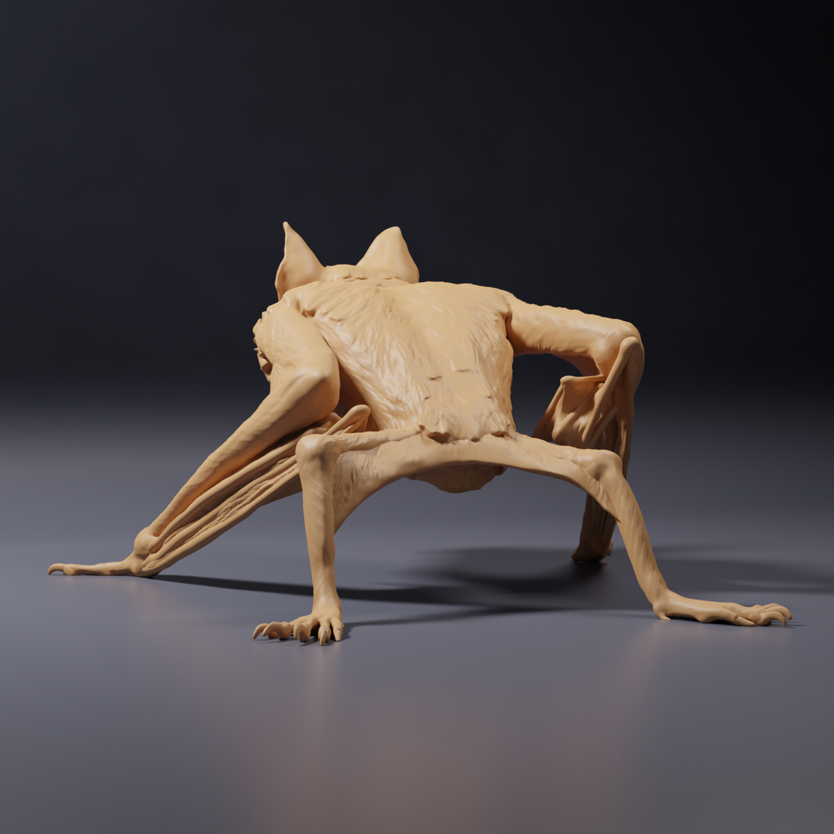 Product photo of animal figure Animal Den Miniatures 3: Animal figure: Common vampire bat - crouching (26_10_04)