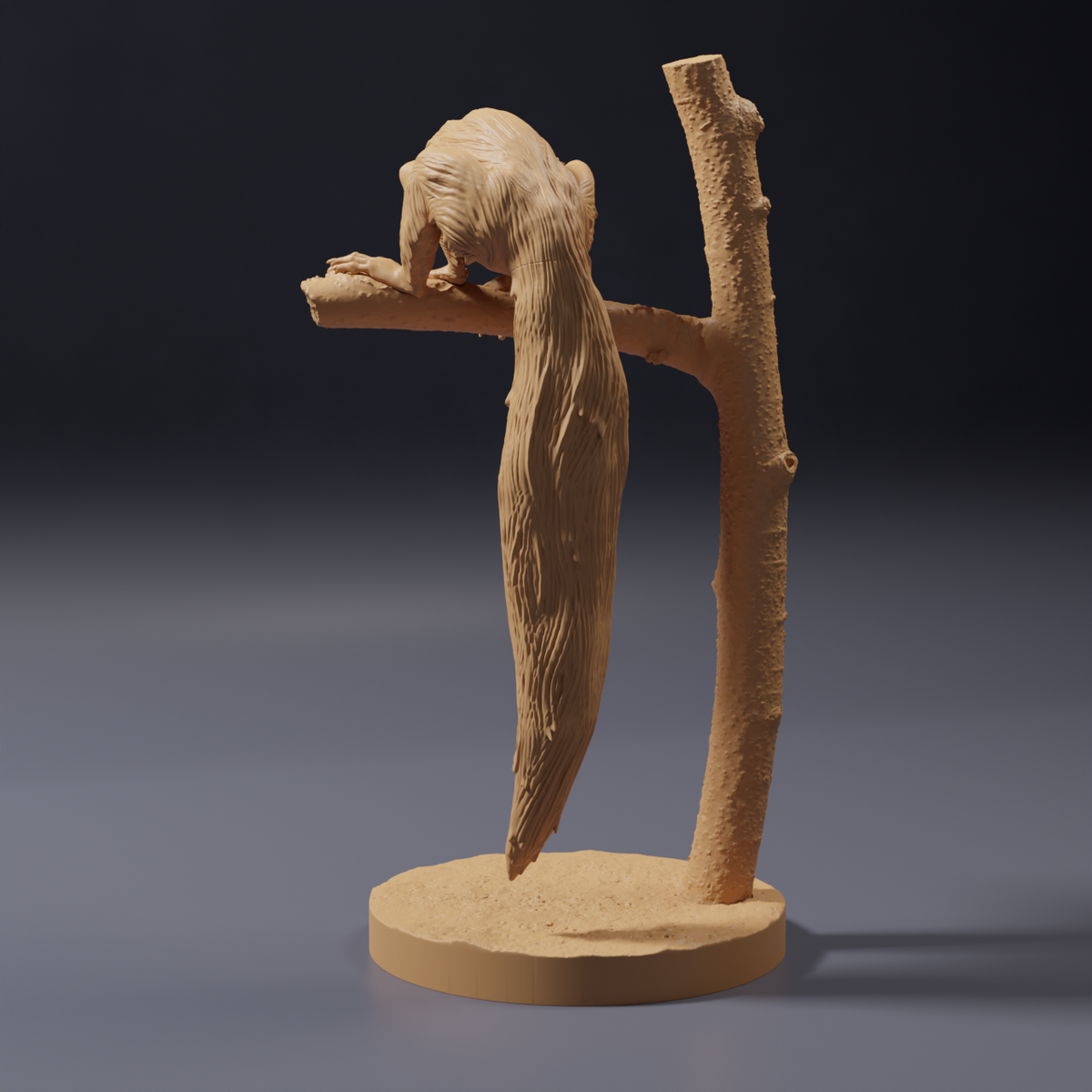 Product photo of animal figure Animal Den Miniatures 4: Wildlife figure: Aye-aye sitting in a tree (26_10_05)