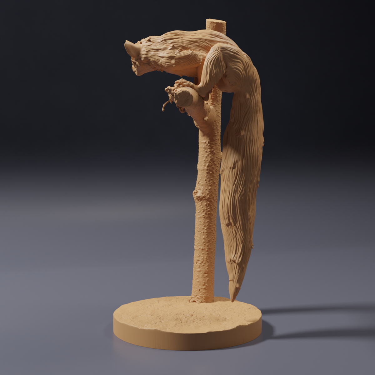 Product photo, animal figure Animal Den Miniatures 3: Wildlife figure: Aye-aye sitting in a tree (26_10_05)