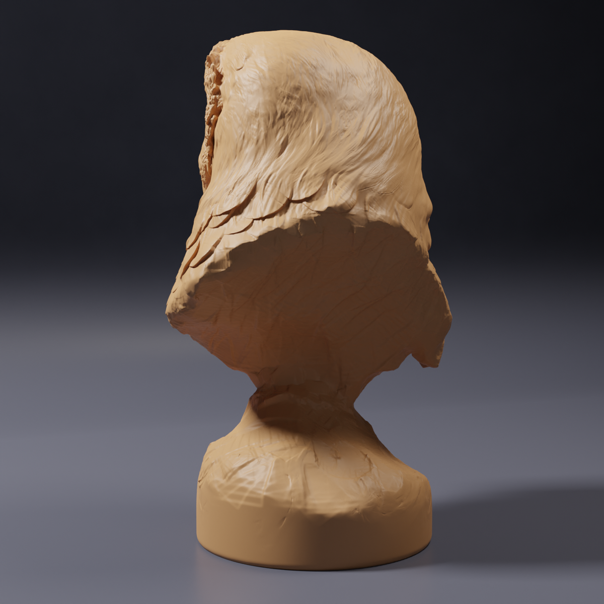 Product photo of animal figure Animal Den Miniatures 3: Wildlife figure: American barn owl - bust (26_10_06)