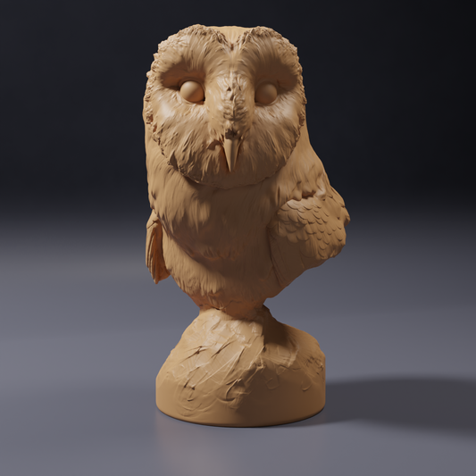 Product photo Animal figure Animal Den Miniatures 0: Wildlife figure: American Barn Owl - Bust (26_10_06)