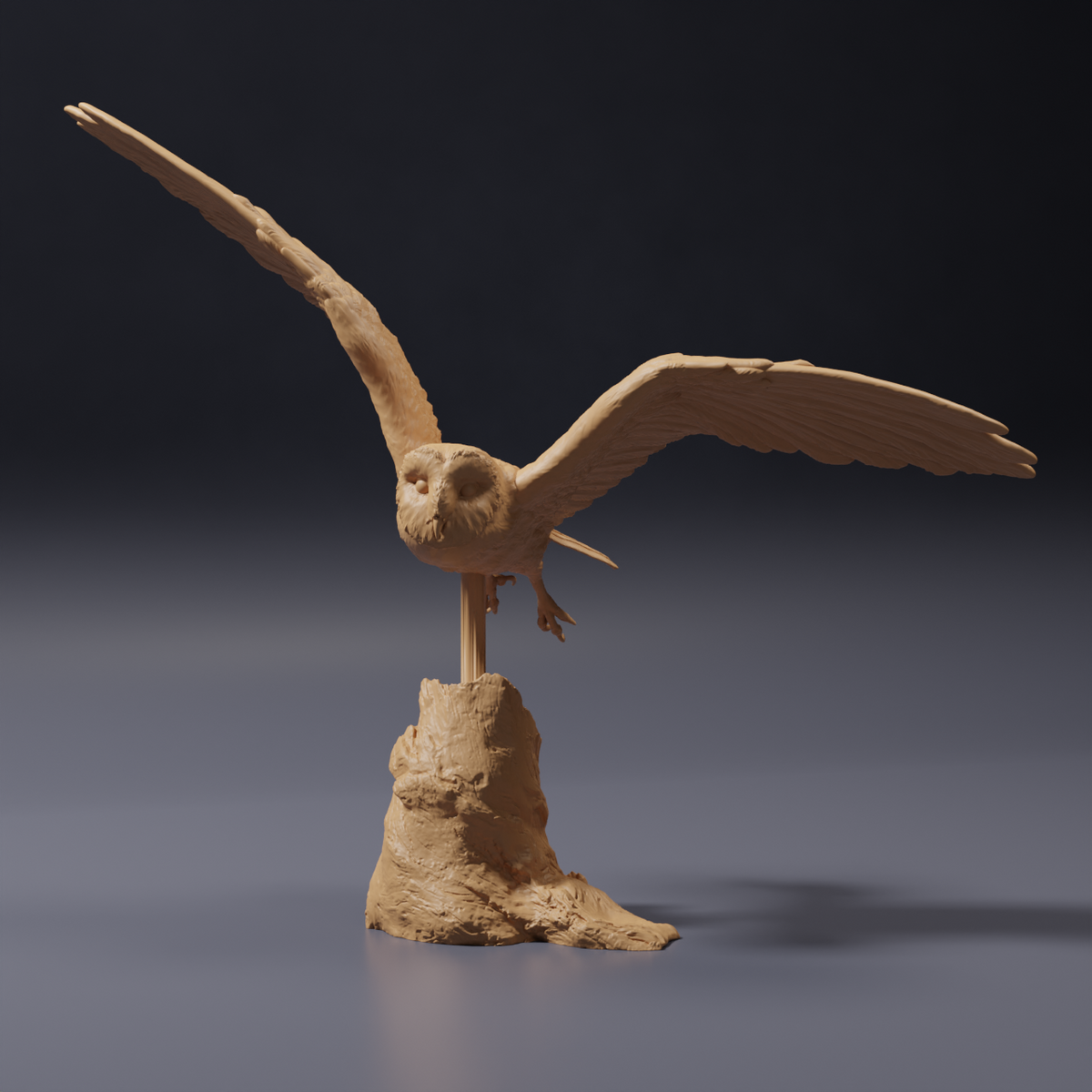 Product photo of animal figure Animal Den Miniatures 0: Wildlife figure: American barn owl - flying (26_10_07)