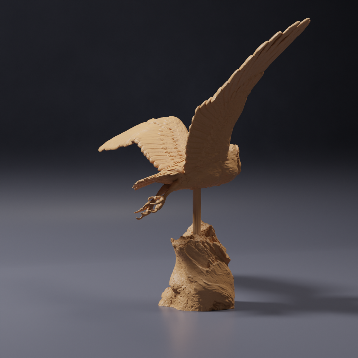 Product photo animal figure Animal Den Miniatures 4: Wildlife figure: American barn owl - flying (26_10_07)