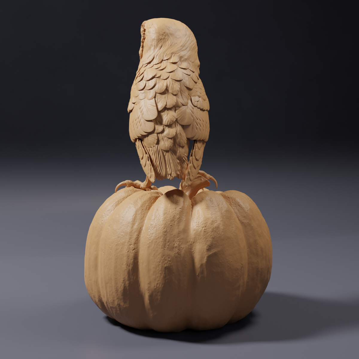 Product photo, animal figure Animal Den Miniatures 0: Wildlife figure: American barn owl (26_10_08)