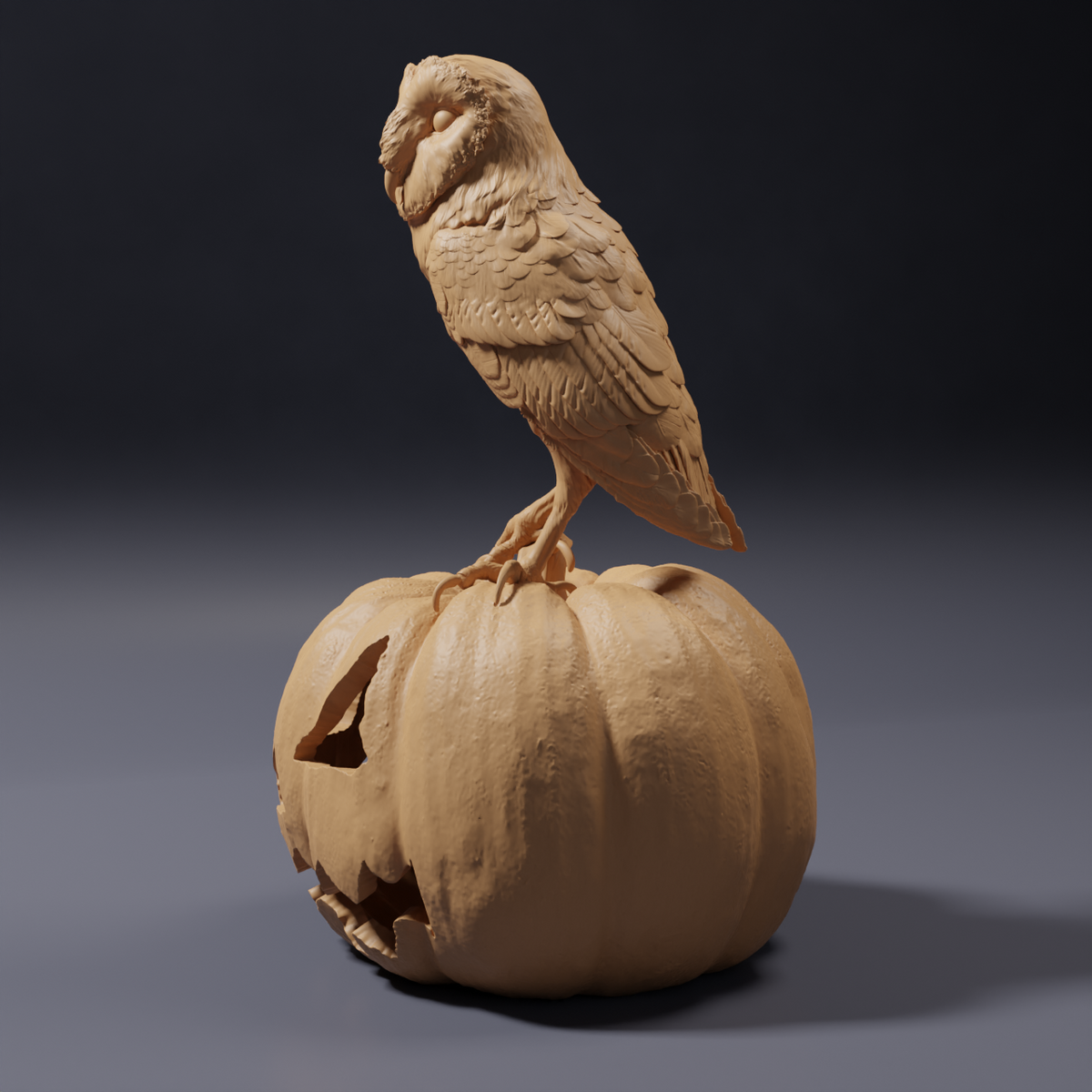 Product photo, animal figure Animal Den Miniatures 0: Wildlife figure: American barn owl (26_10_08)