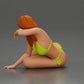 Diorama model building product photo 4: miniature figure: reclining woman in bikini, half propped up on the beach (Ref No. A106)