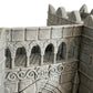 Product photo Tabletop 28mm The Printing Goes Ever On (TPGEO) 0: Huge Fortress - Ivory City modular castle - Kingdom of Gonthan - Gate, Wall, Tower, Citadel