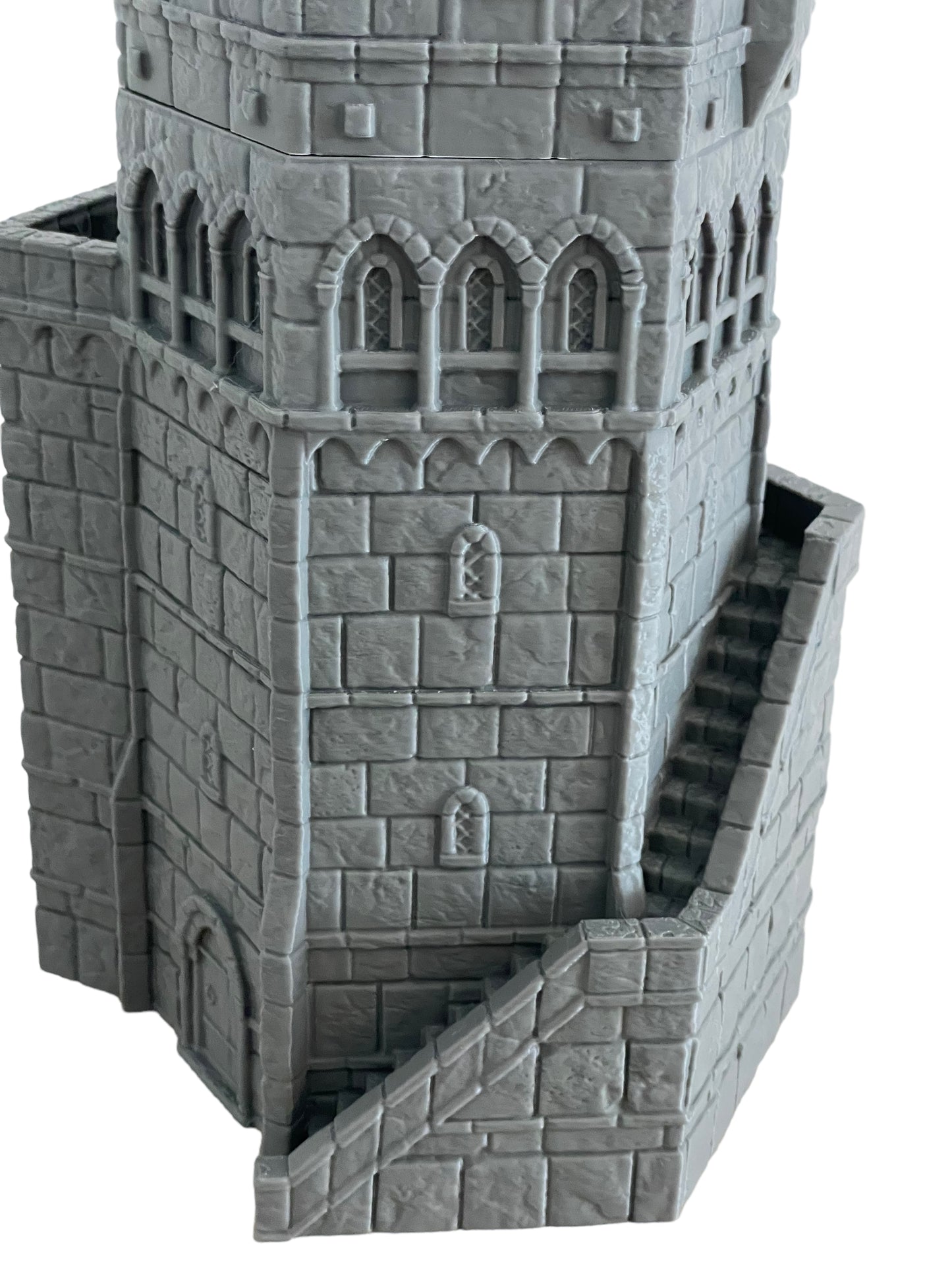 Product photo Tabletop 28mm The Printing Goes Ever On (TPGEO) 0: Huge Fortress - Ivory City modular castle - Kingdom of Gonthan - Gate, Wall, Tower, Citadel