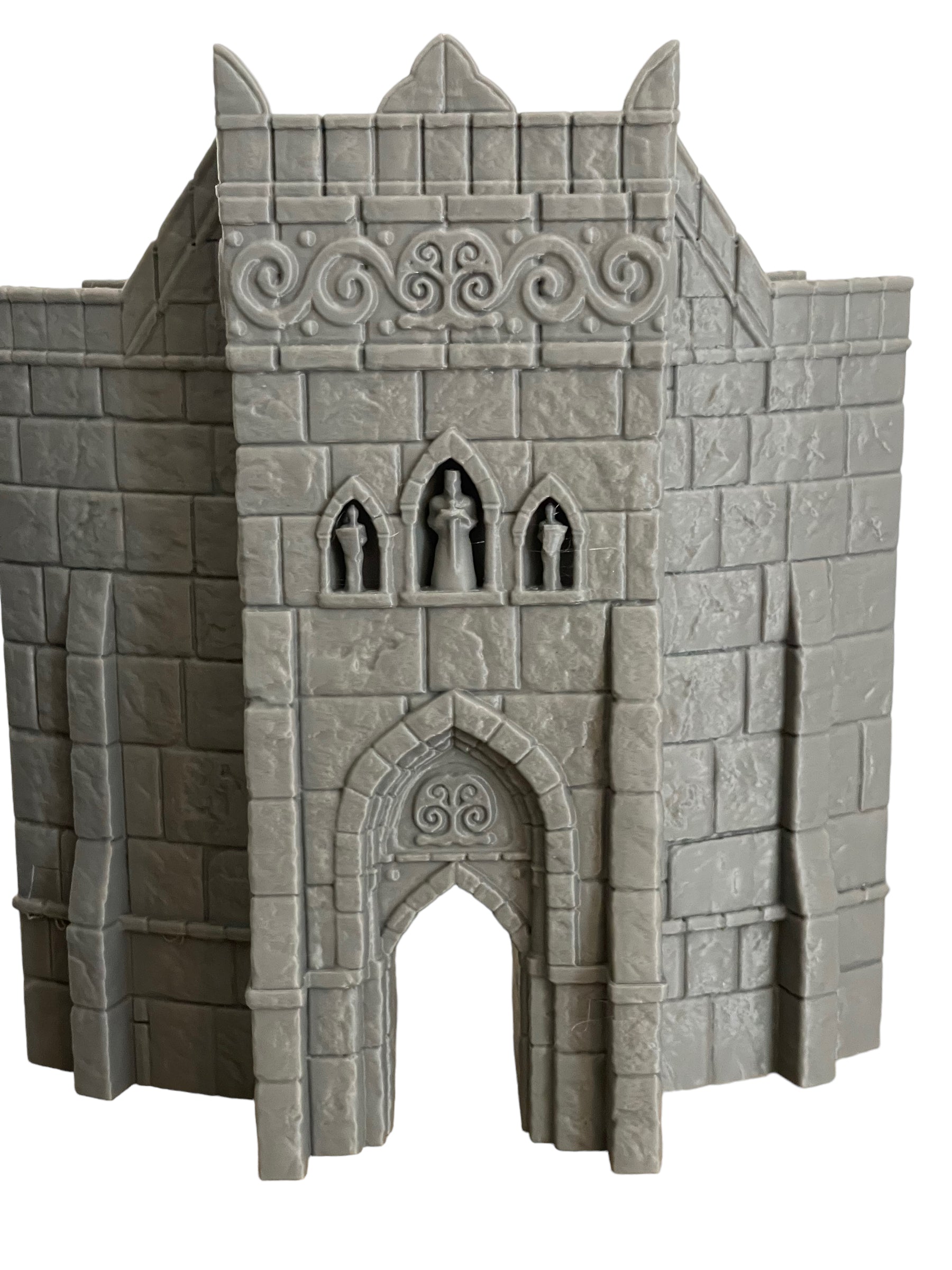 Product photo Tabletop 28mm The Printing Goes Ever On (TPGEO) 0: Huge Fortress - Ivory City modular castle - Kingdom of Gonthan - Gate, Wall, Tower, Citadel