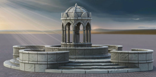 Produktfoto Tabletop 28mm The Printing Goes Ever On (TPGEO)  0: Brunnen A Ivory City - Fontaine Königreich Gonthan