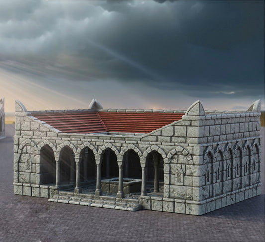 Produktfoto Tabletop 28mm The Printing Goes Ever On (TPGEO)  0: Krankenstation Ivory City - Gebäude Königreich Gonthan - Hospital Tabletop Terrain