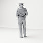 Diorama model building product photo 2: Standing figure: German police officer with service cap and handheld device (B017)