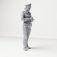 Diorama model building product photo 3: Standing figure: German police officer with service cap and handheld device (B017)