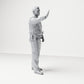 Diorama model building product photo 3: Standing figure: German police officer in uniform with stop gesture & equipment belt (B018)