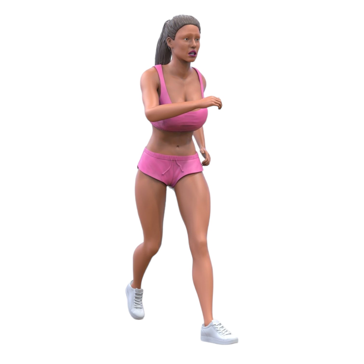 Diorama model-making product photo 1: Diorama figure set: Sportspeople and athletes (No. S124)