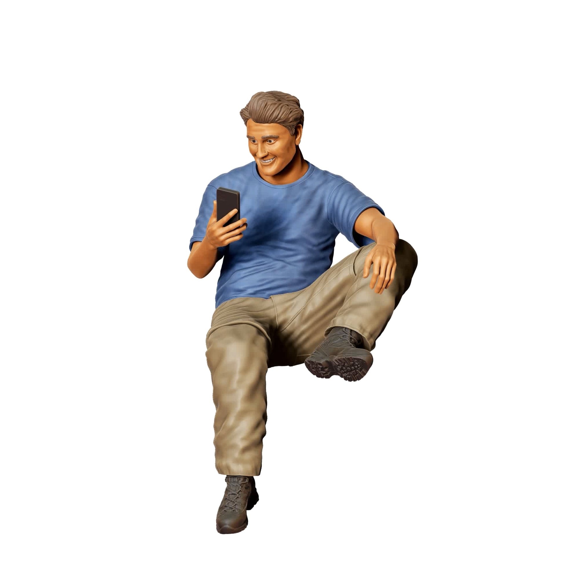 Diorama model-making product photo 0: Diorama figure set: People next to and on the car (No. S62)