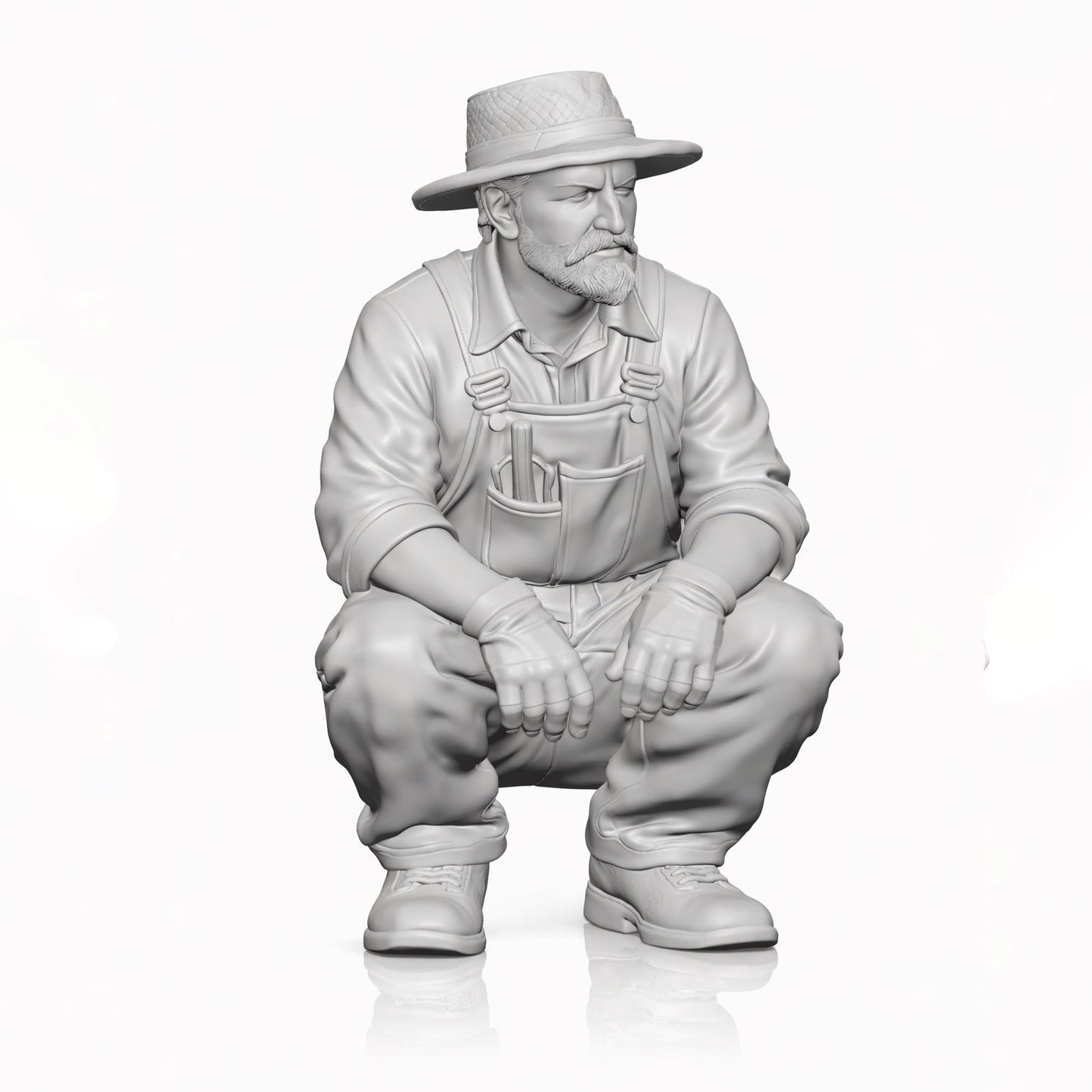 Diorama model making product photo 1: Diorama figure set: gardener, gardening and country life figure set