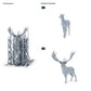 Diorama modeling product photo 1: Diorama miniature wildlife: stag and doe (h0_47)