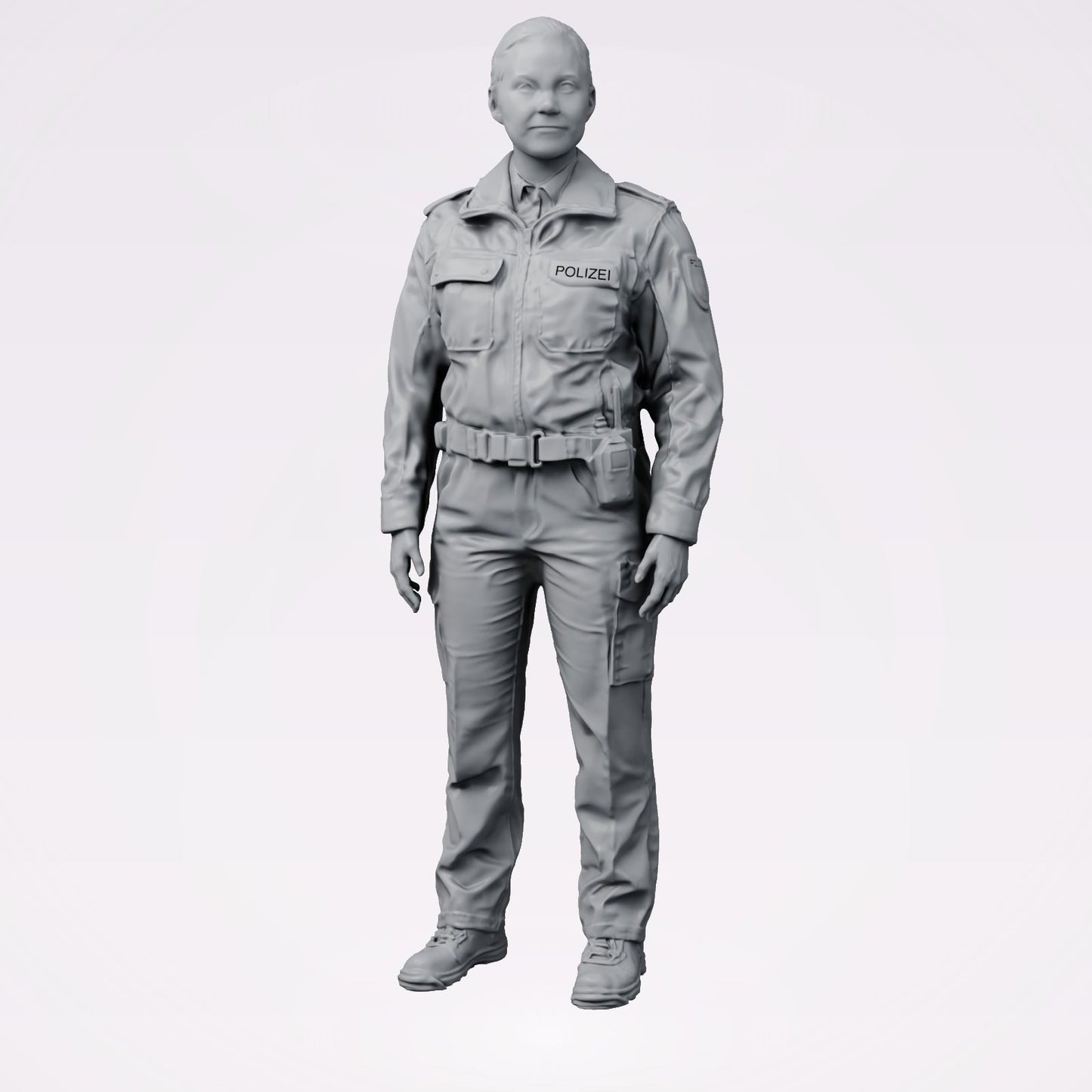 Diorama model building product photo 0: Standing figure: German police officer with duty belt (B020)