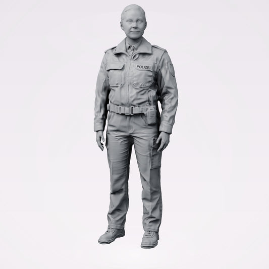 Diorama model building product photo 0: Standing figure: German police officer with duty belt (B020)