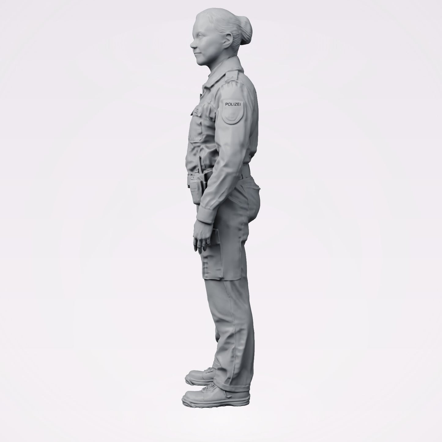 Diorama model building product photo 1: Standing figure: German police officer with duty belt (B020)