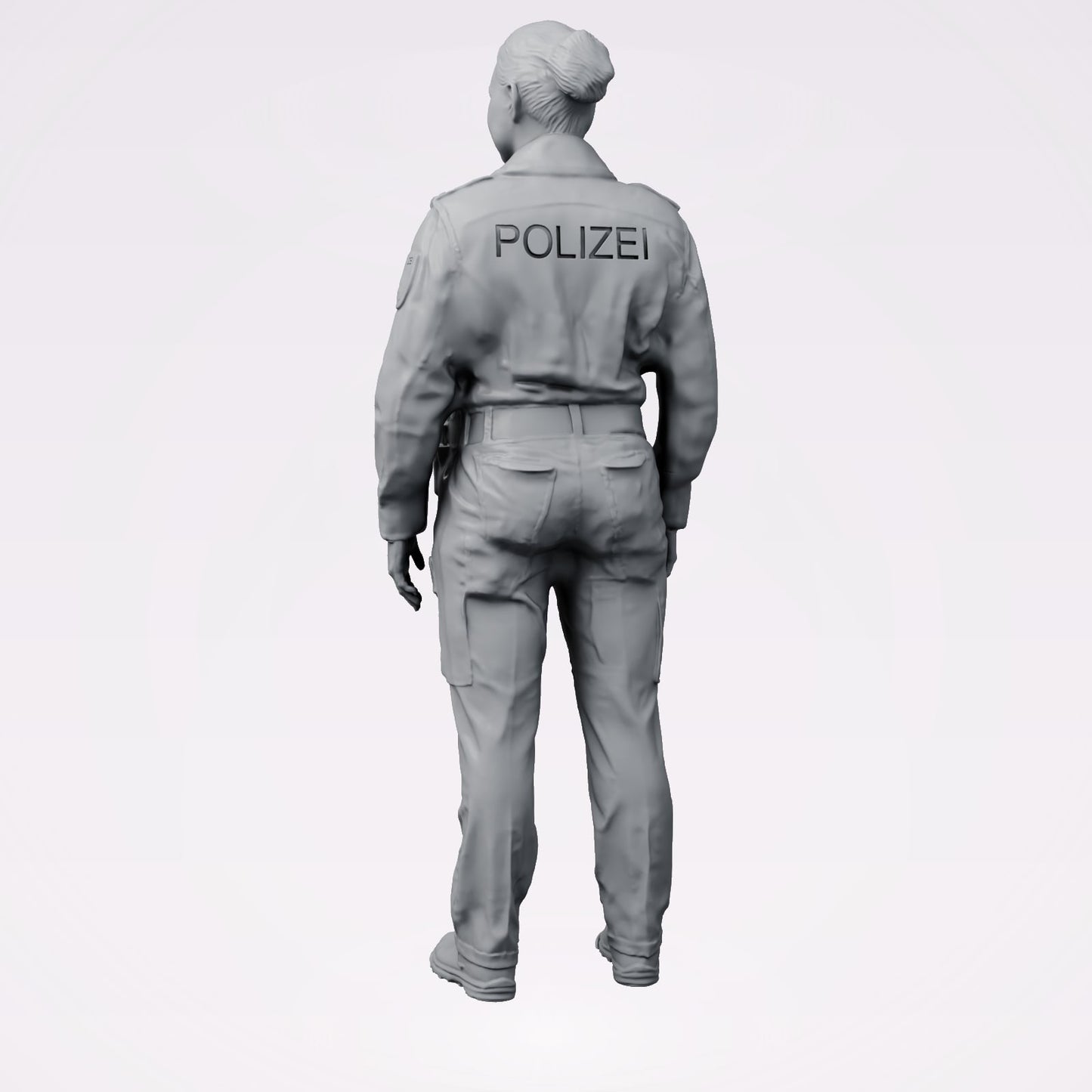 Diorama model building product photo 2: Standing figure: German police officer with duty belt (B020)
