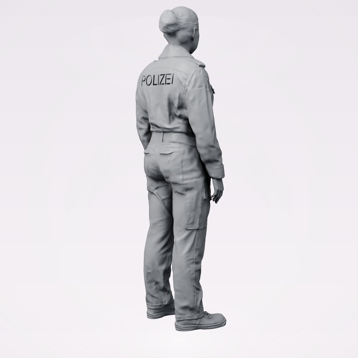 Diorama model building product photo 3: Standing figure: German police officer with duty belt (B020)
