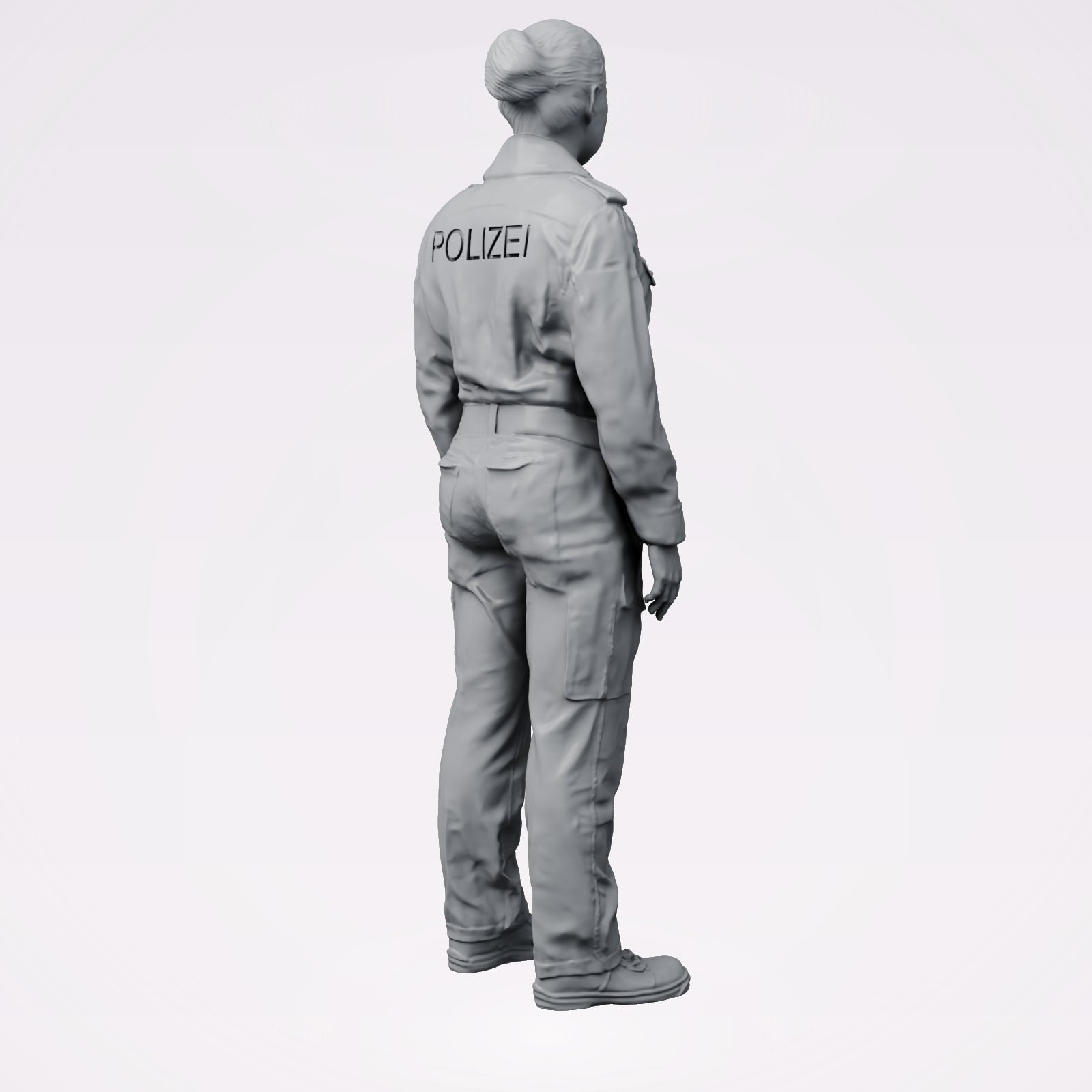 Diorama model building product photo 3: Standing figure: German police officer with duty belt (B020)