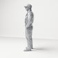 Diorama model building product photo 1: Standing figure: Policeman with cap & bulletproof vest (B022)