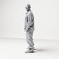 Diorama model building product photo 1: Standing figure: Man in street clothes with hands in pockets (B027)