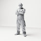 Diorama model building product photo 0: Standing figure: Person with crossed arms, sunglasses & sleeveless top, loose pants (B029)
