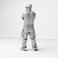 Diorama model building product photo 2: Standing figure: Person with crossed arms, sunglasses & sleeveless top, loose pants (B029)