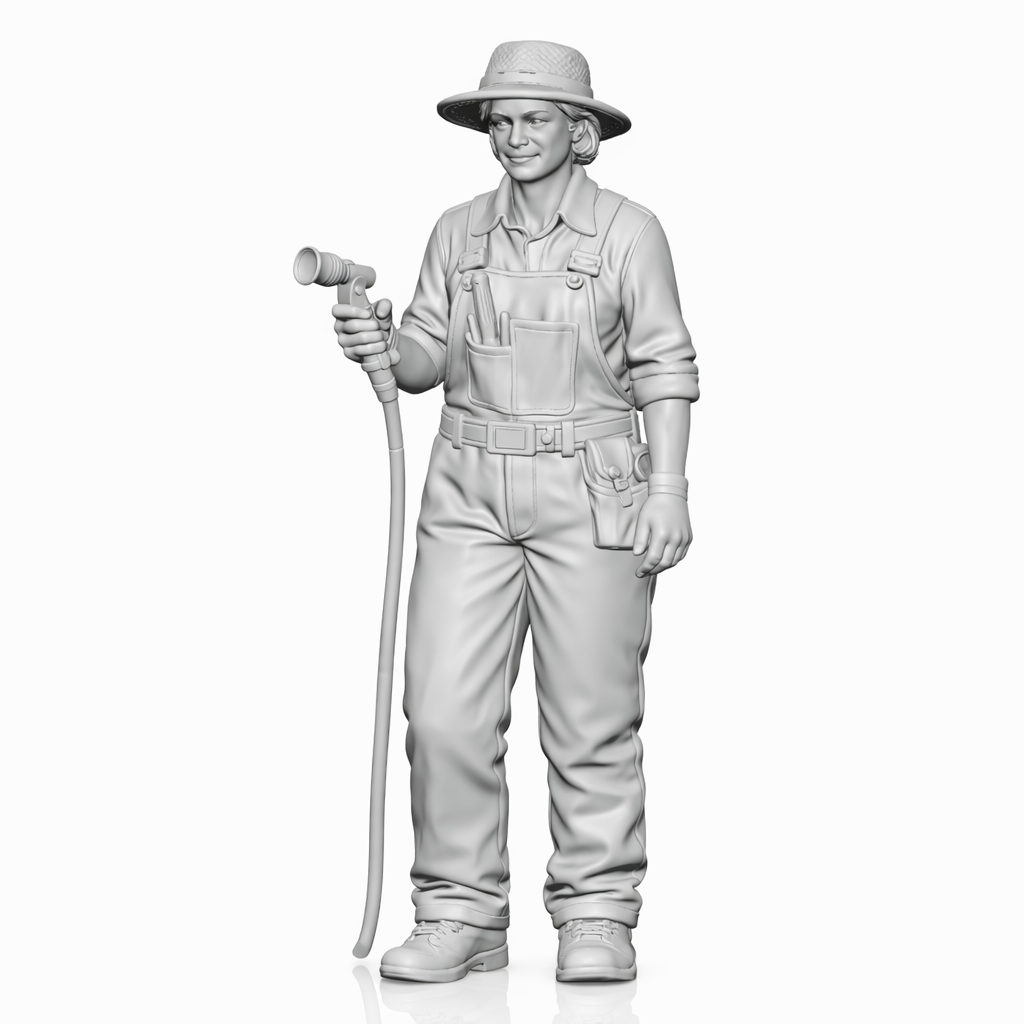 Diorama model making product photo 3: Diorama figure set: Gardener, gardening and country life figure set