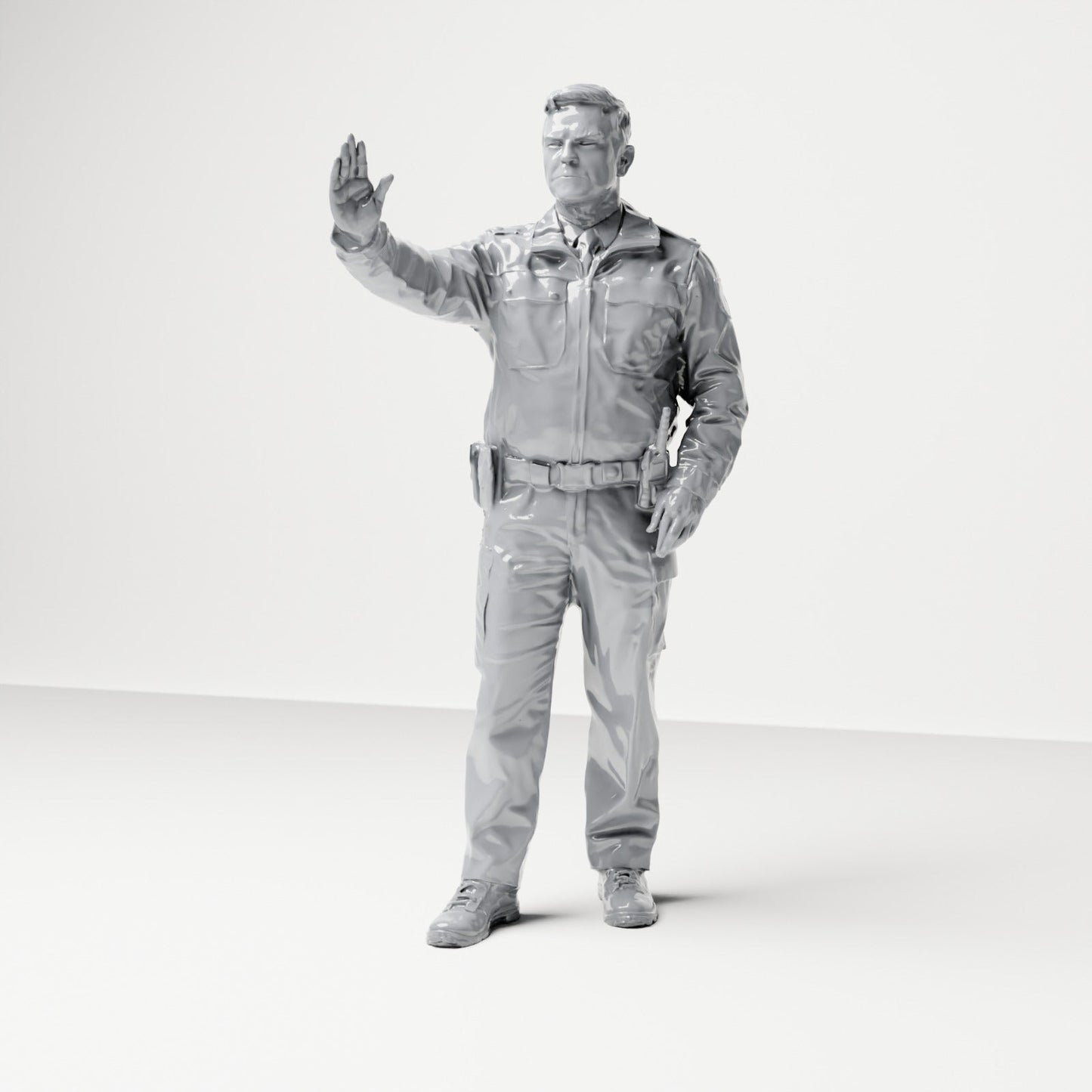 Diorama model making product photo 2: German police and police officer figure set