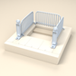 Diorama model building product photo 2: Diorama miniature construction site: barriers and warning bollards (h0_46)