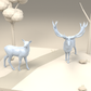Diorama modeling product photo 2: Wildlife diorama miniature: stag and doe (h0_47)