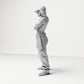 Diorama model building product photo 1: Standing figure: Person with baseball cap, short top, wide pants & sneakers, arms crossed (B033)