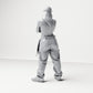 Diorama model building product photo 2: Standing figure: Person with cap, short top, loose pants & sneakers, arms crossed (B033)