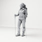 Diorama model building product photo 0: Standing figure: Wanderer with backpack & two trekking poles (B039)