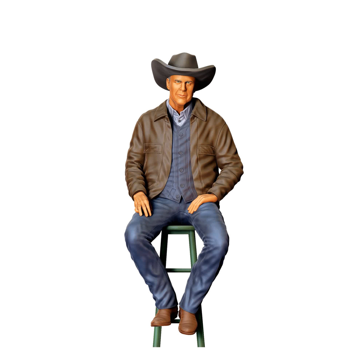 Diorama model-making product photo 2: Diorama figure set: Cowboys and Cowgirls (No. S76)