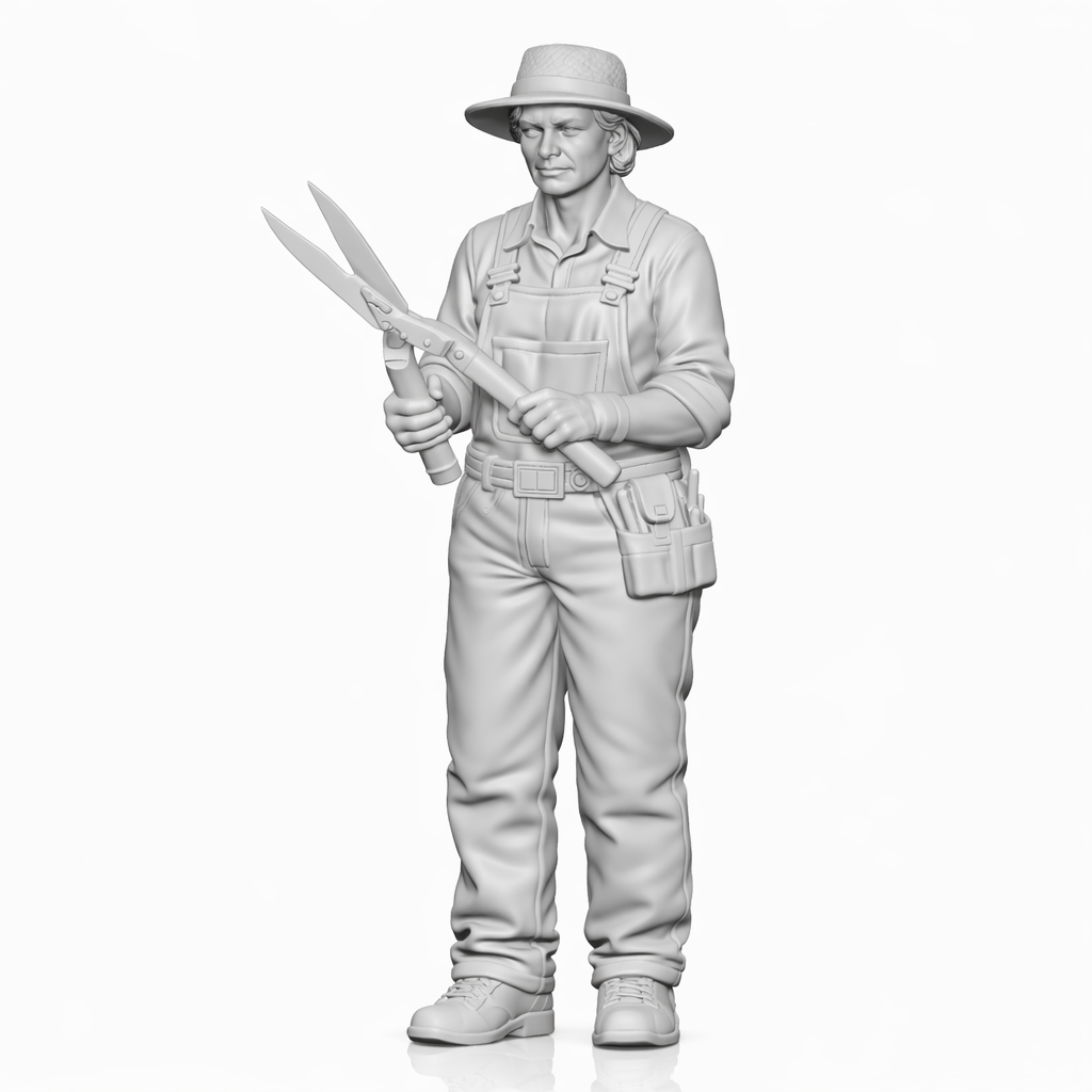 Diorama model-making product photo 4: Diorama figure set: gardeners, gardening and country life figure set