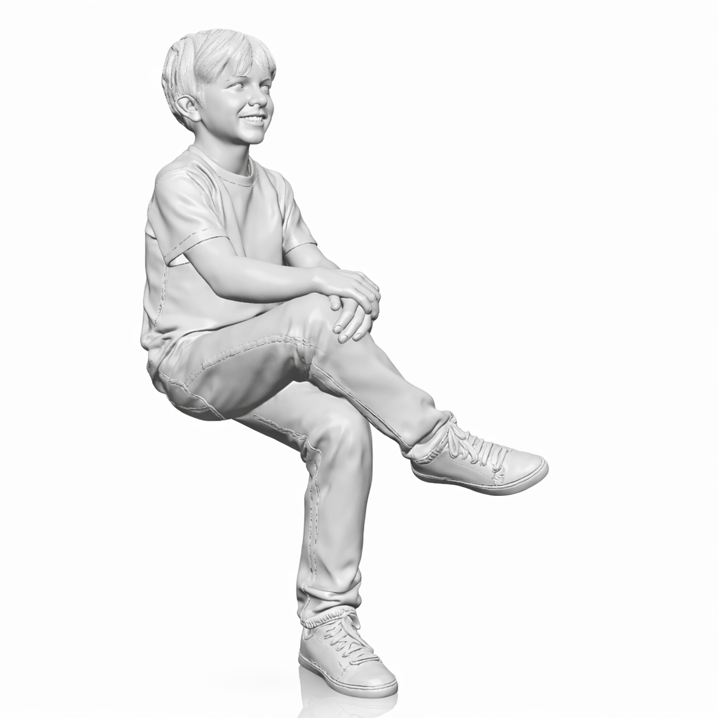 Diorama model-making product photo 4: Diorama figure set: seated figures, pedestrians and spectators set