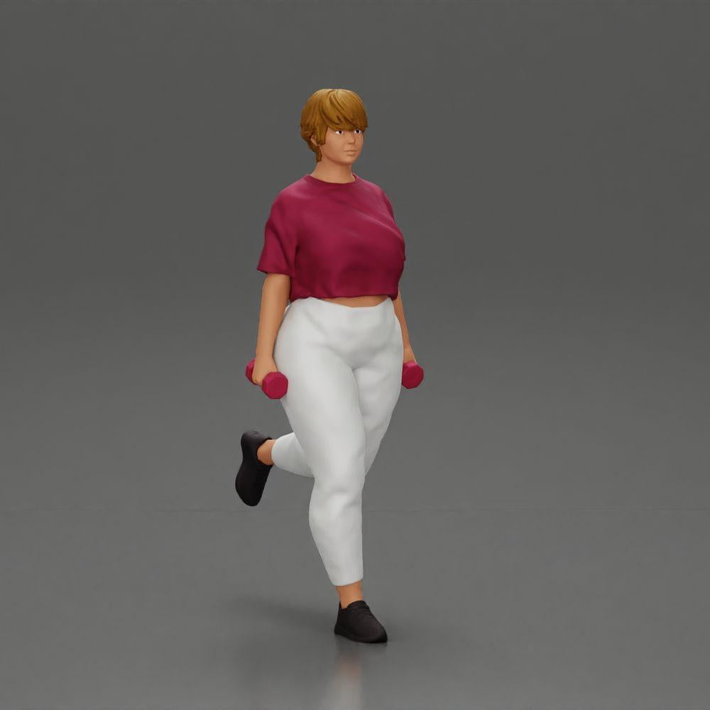 Diorama Modellbau Produktfoto 3: Diorama Figuren-Set: Sport, Fitness und Training (Nr. S91)