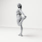 Diorama model building product photo 1: Standing figure: Athlete in stretching pose, holding foot behind body (B040)