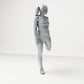 Diorama model building product photo 3: Standing figure: Athlete in stretching pose, holding foot behind body (B040)