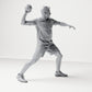 Diorama model building product photo 3: Standing figure: Athlete in throwing pose with ball in right hand (B041)