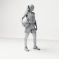 Diorama model building product photo 3: Standing figure: basketball player with ball at hip (B042)