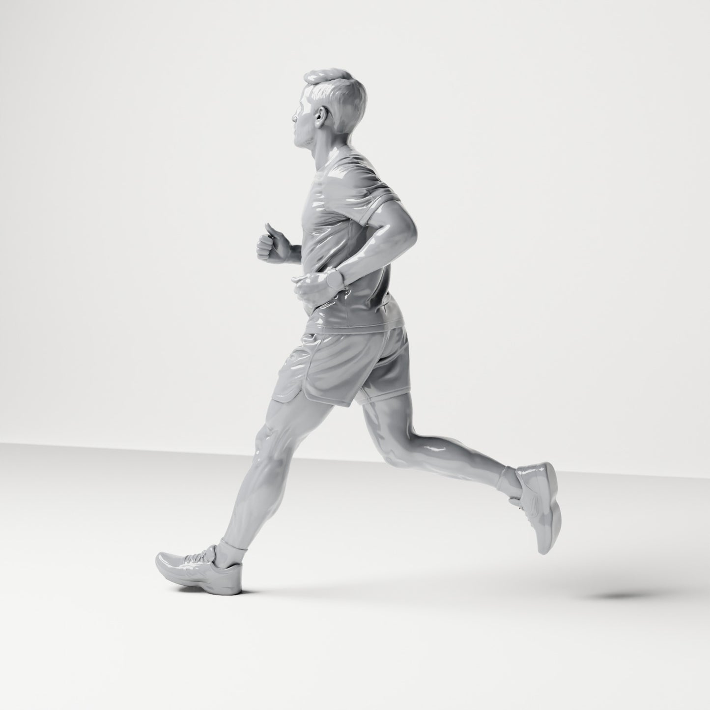 Diorama model building product photo 1: Walking figure: Jogger in sportswear (B043)