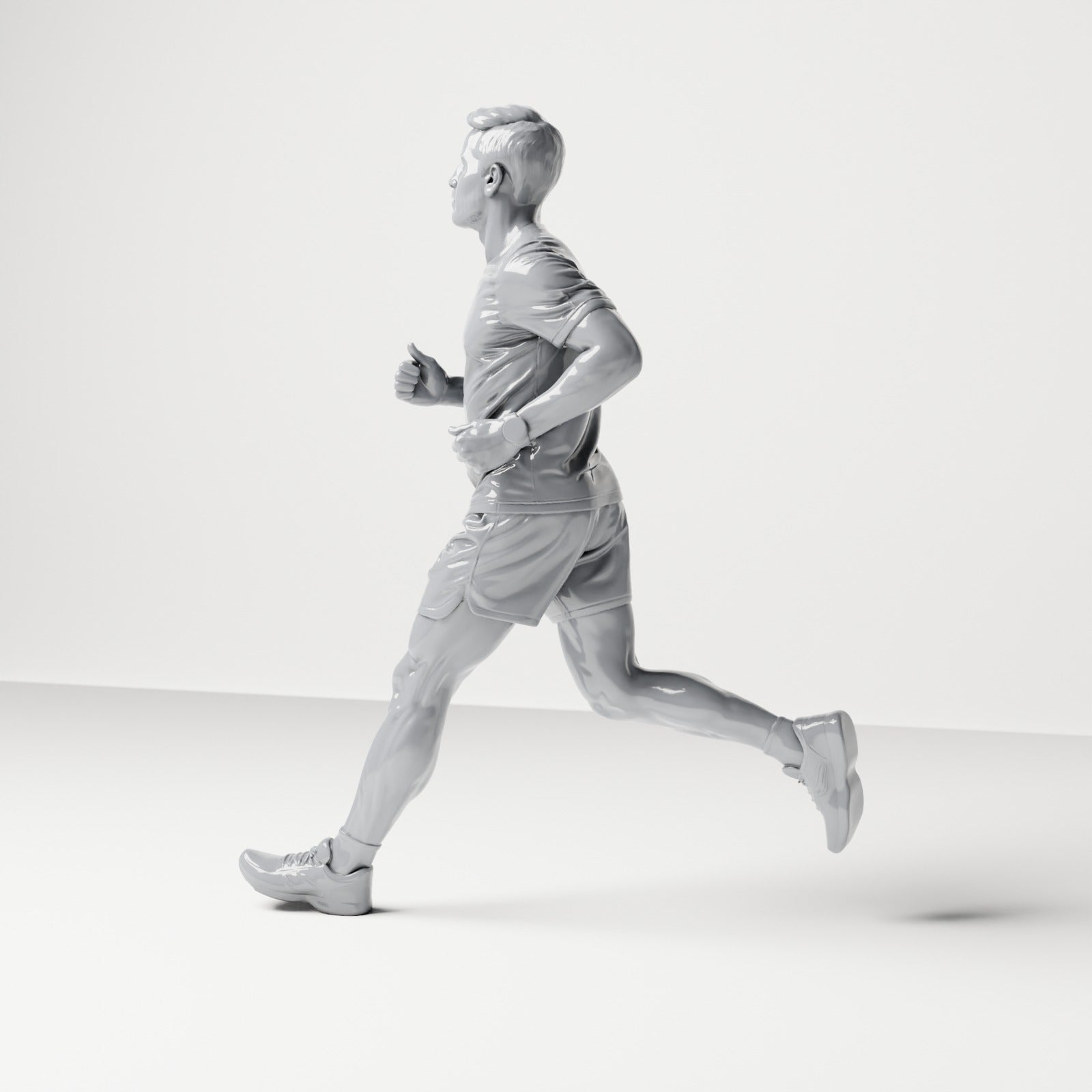 Diorama model building product photo 1: Walking figure: Jogger in sportswear (B043)